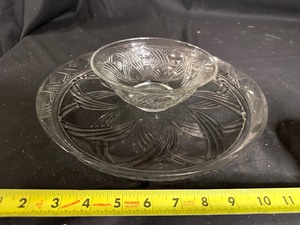 Vintage Anchor Hocking Class One Piece Chip and Dip Plate