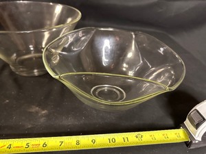 Two Glass Serving Bowls