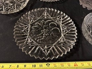 Set of 5 Crystal Serving Bowls