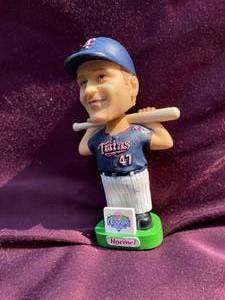 lot 11 image: 2003 MN Twins Champion Bobble Head #47 Corey Koskie-Also Commemorative Card.