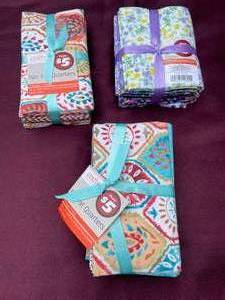 lot 28 image: NEW 3-Packages Of Fat Quarters - 15 Pieces In All