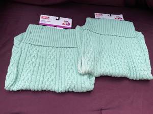lot 55 image: NEW 2-Light Green Dog Sweaters Size XL