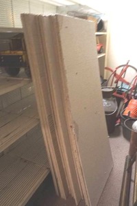 Dropped ceiling brackets and tiles