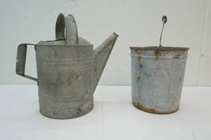 Galvanized cans