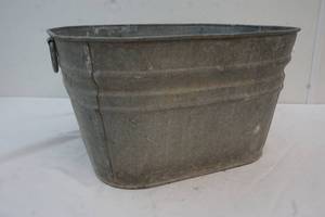 Galvanized tub