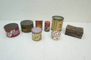 Vintage tins and other