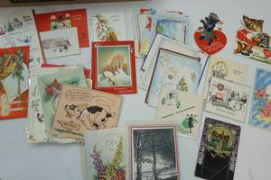Vintage card lot
