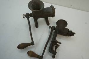 Vintage cast iron grinders