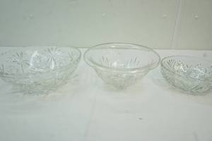 Vintage glass bowls