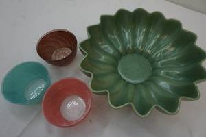 Vintage McCoy dish and others
