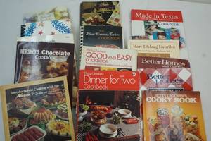 Vintage and now cookbooks