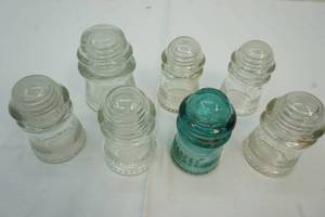 Vintage glass insulators