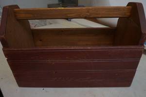 Vintage wood tool carrier