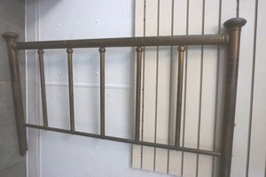 Vintage brass headboard