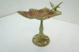 Vintage cast iron bird bath