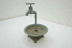 Vintage cast iron bird bath