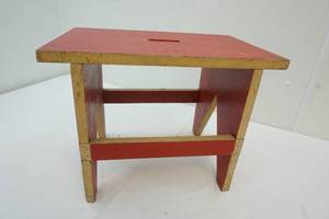 Vintage wood step stool