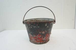 Vintage galvanized bucket