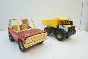 Vintage Tonka Jeep and Truck