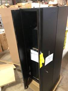 Husky 3-Piece Regular Duty Welded Steel Garage Storage System in Black     Customer Returns See Pictures