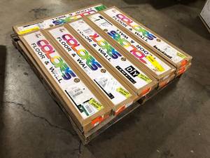 11 Boxes of Deco Products COLORS Glue Down Floor and Wall DIY Old Blue Sea Aged 6 in. x 36 in. Multi-Tonal Luxury Vinyl Plank (30 sq. ft.case)Customer Returns See Pictures