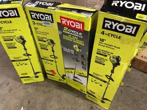 Lot of Assorted Ryobi String Trimmers Various Sizes and Conditions   Customer Returns See Pictures