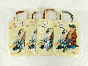 Lot of 4 Norman Rockwell Boy and His Dog Pride of Parenthood Canvas Bags