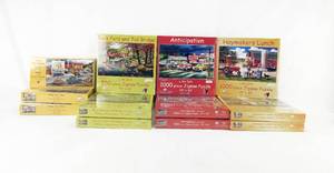 Lot of 12 Ken Zylla Various Size Jigsaw Puzzles