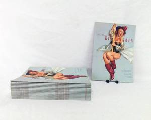 Lot of 16 The Best of Gil Elvgren Calendar Art Book