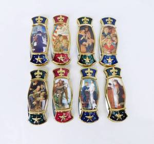Lot of 8 Vintage Franklin Mint Boy Scout Knives Sealed Boxes