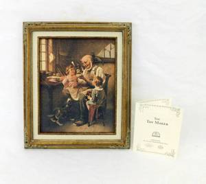 1997 Norman Rockwell The Toy Maker 75th Anniversary Collection Limited Edition Framed Canvas Print