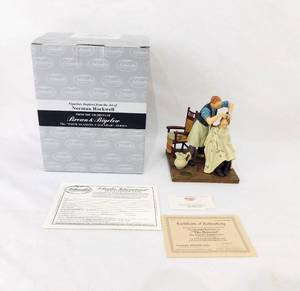 Vintage Islandia International Norman Rockwell Four Seasons Summer 1963 The Haircut Figurine