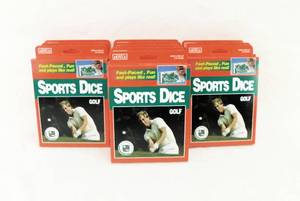 Lot of 11 Vintage 1995 According To Hoyle Wide World of Sports Golf Sports Dice