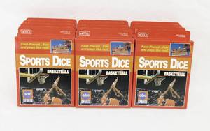 Lot of 12 Vintage 1995 According To Hoyle Wide World of Sports Basketball Sports Dice