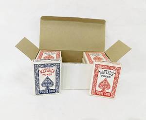 Lot of 12 Maverick Poker Playing Card Decks