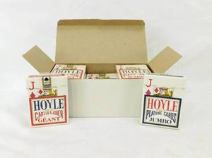 Lot of 12 Hoyle Jumbo Bilingual Playing Card Decks