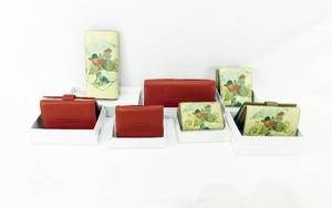 Lot of 7 Norman Rockwell Fishermans Paradise and Lickin Good Bath Wallets