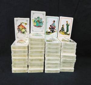 Lot of 36 Vintage Norman Rockwell Playing Cards