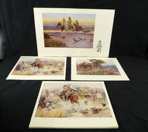 Lot of 33 CM Russell Prints - SEE DESCRIPTION