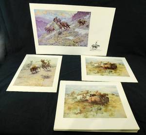Lot of 70 CM Russell Prints - SEE DESCRIPTION