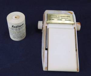 Vintage Mid Century Remembrance Advertising Redinote Pad with Extra Roll of Paper