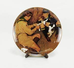 Vintage 1999 Boy Scouts of America Norman Rockwell A Friend In Need Collector Plate