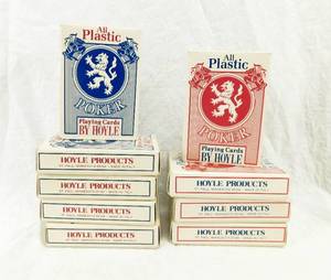 Lot of 9 Hoyle Poker Playing Cards Made In Italy