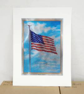 200 Vintage Old Glory Color Foil Etch Prints