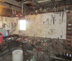 lot 66 image: Grinder, Vise & Wall of Misc.
