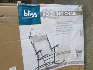 lot 11 image: Bliss Deluxe Folding Rocking Chair ...