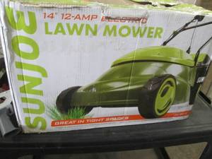 lot 12 image: Sun Joe Mow Joe 14 12-Amp Corded E...
