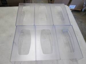 lot 121 image: 2- 3 Box Acrylic Wall Glove Holders...