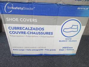 lot 156 image: Case of 300 XL White Shoe Covers...