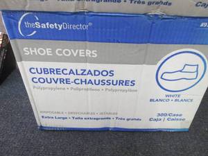 lot 157 image: Case of 300 XL White Shoe Covers...